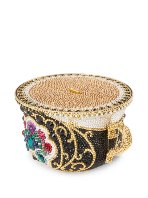 Judith Leiber Teacup Royal crystal-embellished clutch bag Black M203601