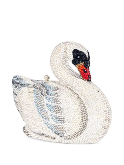 Judith Leiber Swan Odette crystal-embellished mini bag White M31898