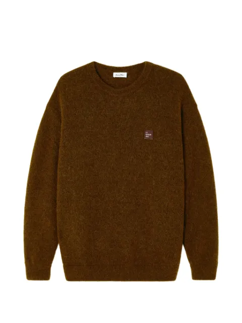 American Vintage Vitow logo-patch sweater Brown MVITO18A