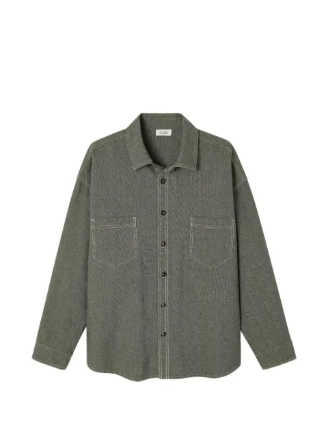 American Vintage loose-fit long-sleeve shirt Green MLOF06A