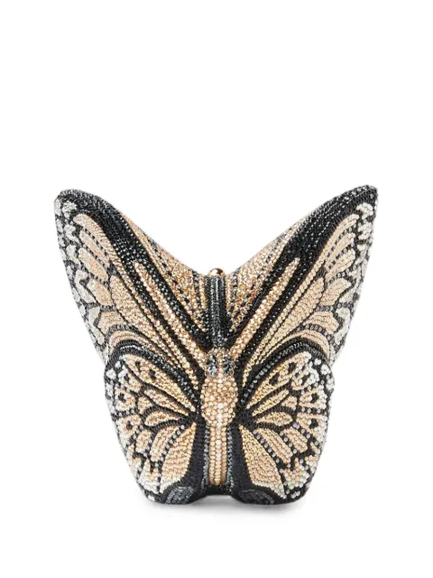 Judith Leiber Butterfly Monarch crystal-embellished tote bag Black M187004