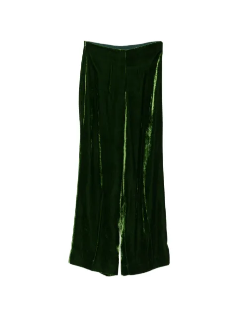 P.A.R.O.S.H. zip-fastening trousers Green RAVELD233038