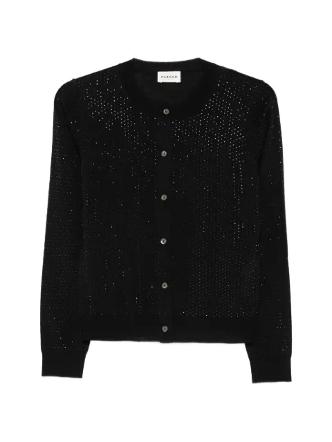P.A.R.O.S.H. rhinestone-embellished cardigan Black LARKD520806