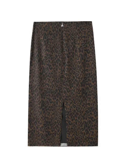 ROTATE BIRGER CHRISTENSEN leopard-print pencil skirt Brown 1166013088