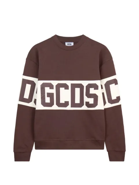 GCDS logo-print sweatshirt Brown Z0MLQE139F004