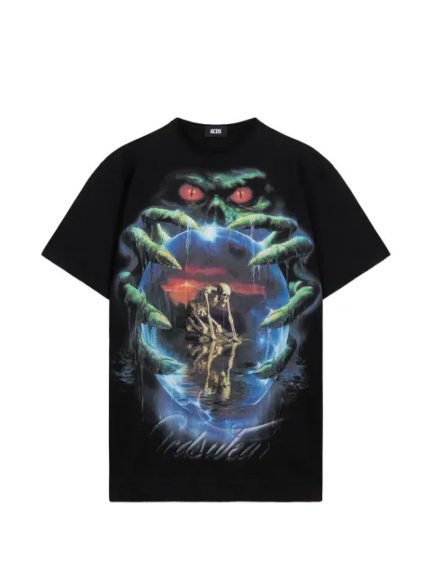GCDS graphic-print T-shirt Black C2MBQC072J079