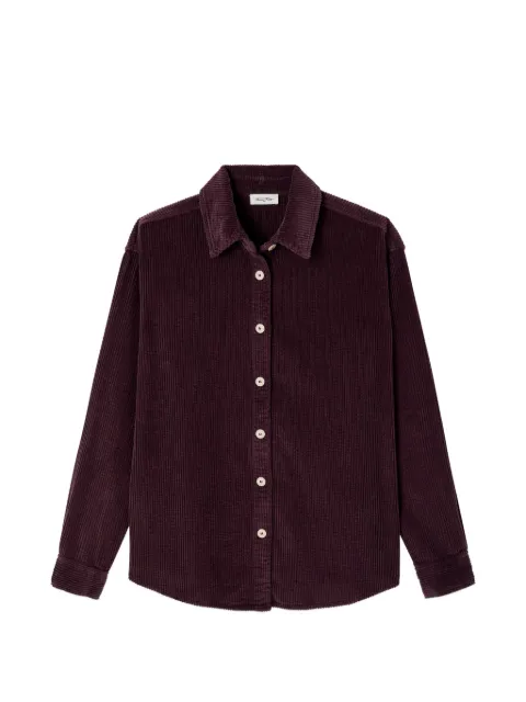 American Vintage Padow corduroy shirt Purple PADO06A