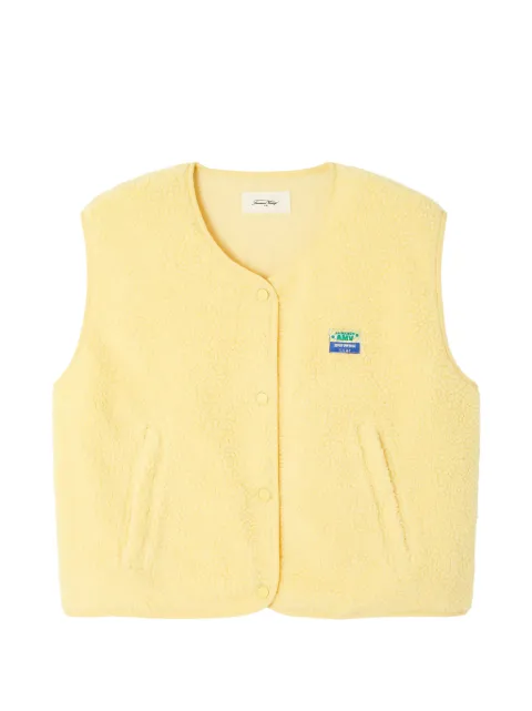 American Vintage Hokton faux-shearling gilet Yellow HOK16B