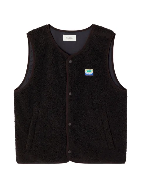 American Vintage Hokton faux-shearling gilet Brown MHOK16A