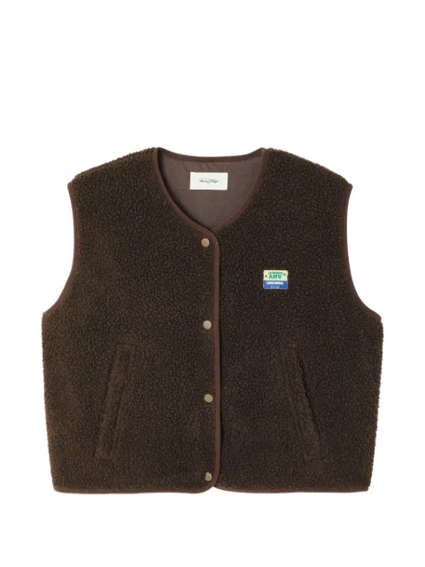 American Vintage Hokton faux-shearling gilet Brown HOK16B