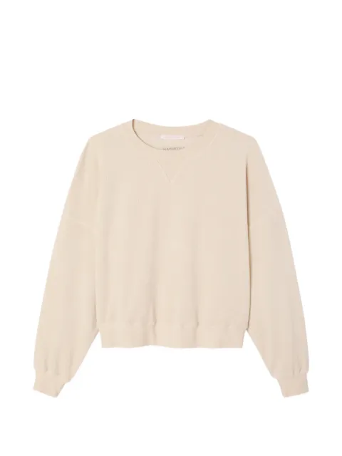 American Vintage Fuxow logo-embroidered sweatshirt Neutrals FUX03B