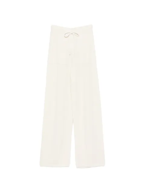 Max Mara Fiabe drawstring-fastening trousers White 21336012600