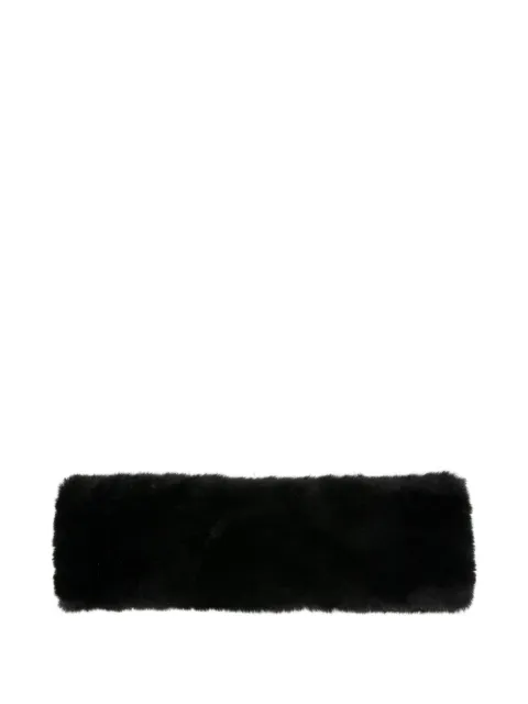Apparis Eleni faux-fur elasticated headband Black F20124NO1