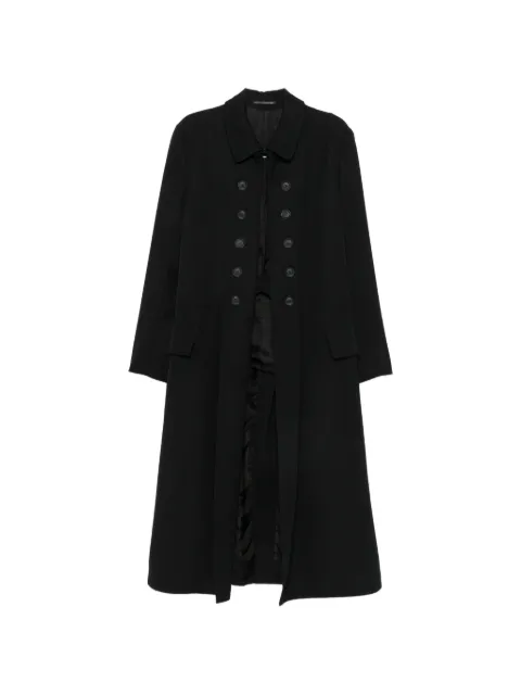 Yohji Yamamoto double-breasted coat Black HWJ061011
