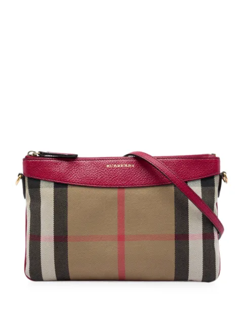 Burberry Pre-Owned 2015-2018 House Check Canvas Derby Peyton crossbody bag Brown ZLT5TNXBEG50RXC6
