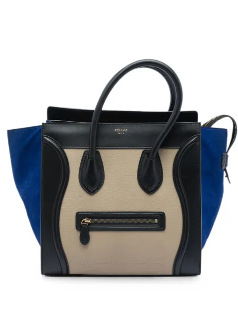 Celine Pre-Owned 2013 Mini Tricolor Calfskin and Suede Luggage tote bag Multicolour Z2GX35Q4TNM16TBJ