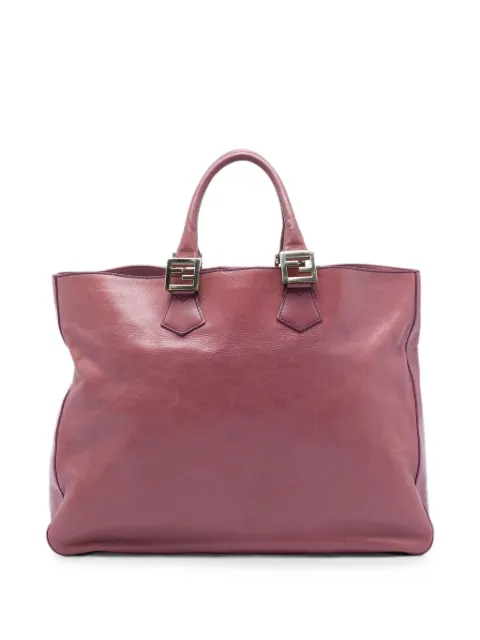 Fendi Pre-Owned 2000-2015 Large Leather Twins tote bag Pink WURTNW1N7V1UNFRH