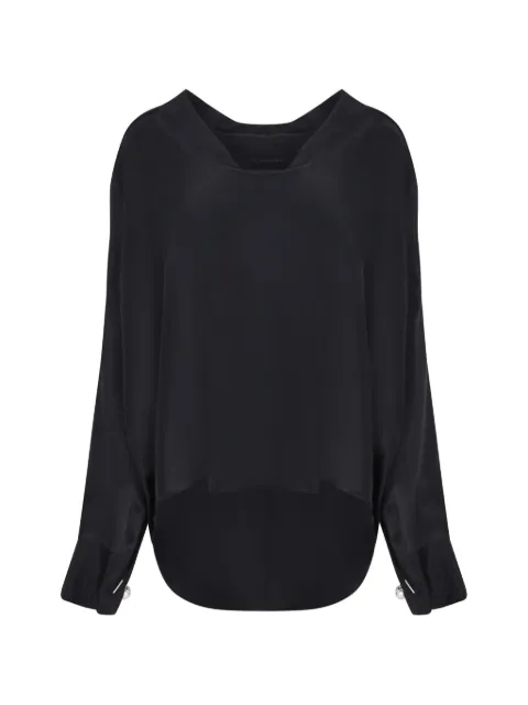 ERMANNO FIRENZE long-sleeve blouse Black D49EK017E60