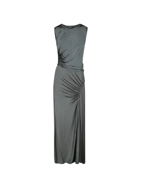 Giorgio Armani crystal-embellished ruched maxi dress Grey GW004284AF15530