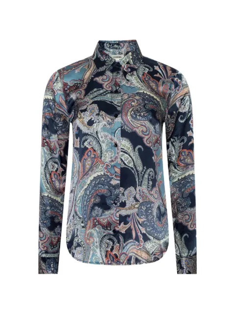 L'Agence Tyler paisley-print blouse Blue 40223UMN