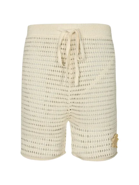 COMMAS crochet-knit shorts Neutrals HS26K059002