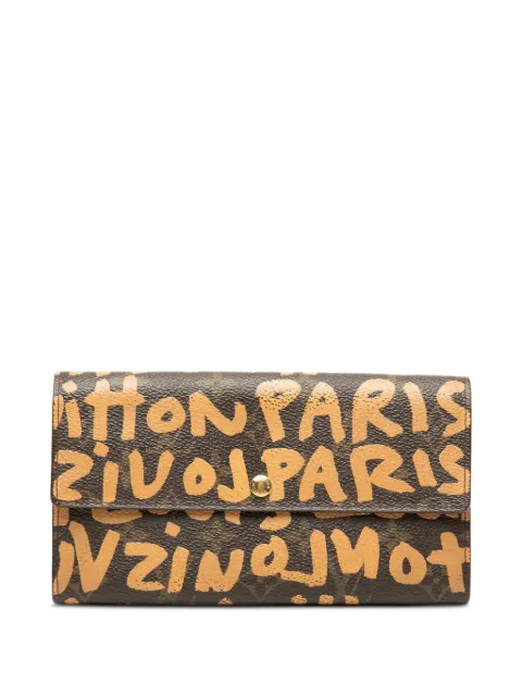 Louis Vuitton Pre-Owned 2001 Stephen Sprouse Monogram Graffiti Porte Monnaie Credit long wallets Brown KQ4F0ZLCYUZWIWE1