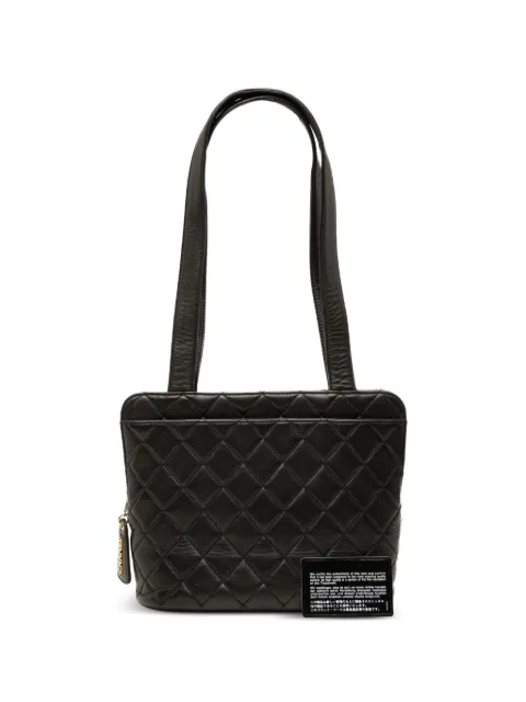 CHANEL Pre-Owned 1996-1997 Quilted Lambskin shoulder bag Black H8MOYPGSVI007OBH