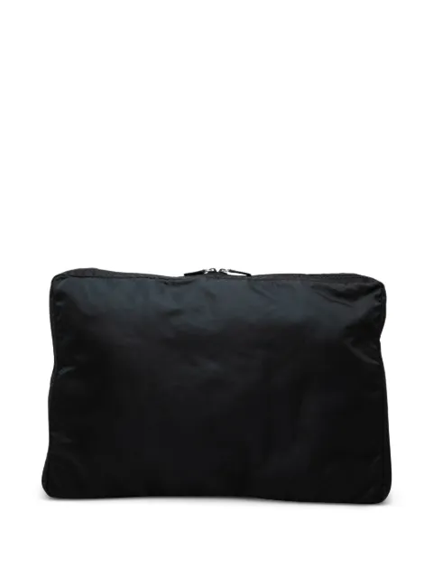 Prada Pre-Owned 2000-2013 Tessuto Zip Top Portfolio pouch Black FR673SR4DZK5PIXZ