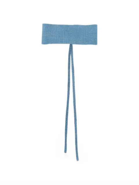 Manokhi denim-effect choker necklace Blue MANO116