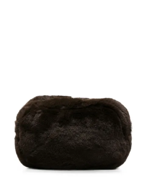 Apparis faux-fur make-up bag Brown F6BG029ESP
