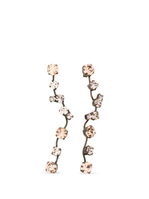 Forte Forte crystal-embellished drop earrings Gold 15177MYJEWEL