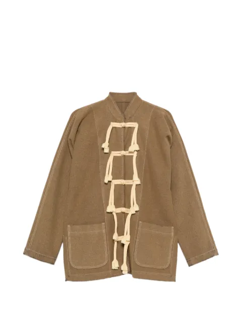 Uma Wang tassel-detail jacket Brown W6MUP6033