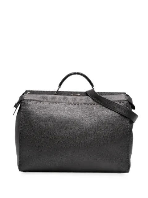 Fendi Pre-Owned 2000-2010 Large Leather Selleria Peekaboo Iconic Fit Bag business bag Grey WZDINDYDLRMGE5LW