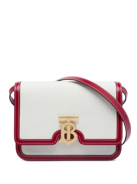 Burberry Pre-Owned 2018-2023 Small Canvas TB Flap crossbody bag Red MFFVLVDDFVBS2BD8