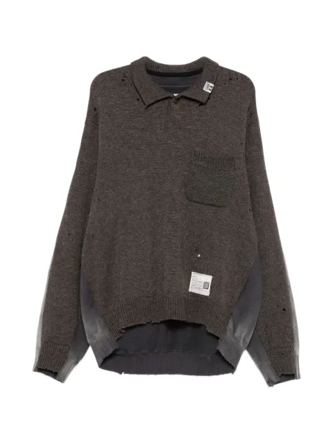 Maison MIHARA YASUHIRO long-sleeves sweater Brown A17SW532