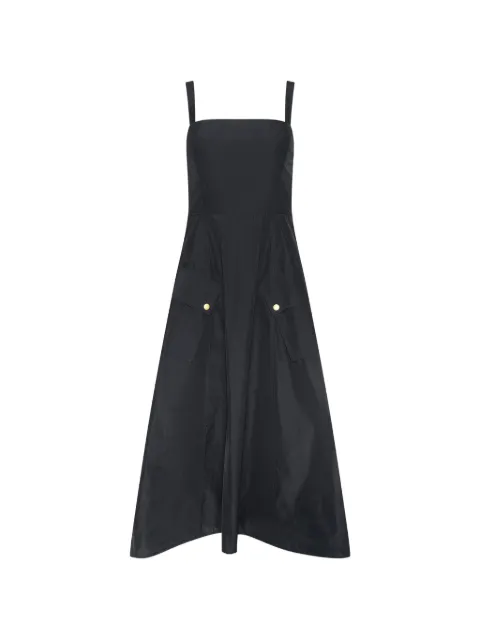 L'Agence Ayela pocket-detail midi dress Black 61746KB