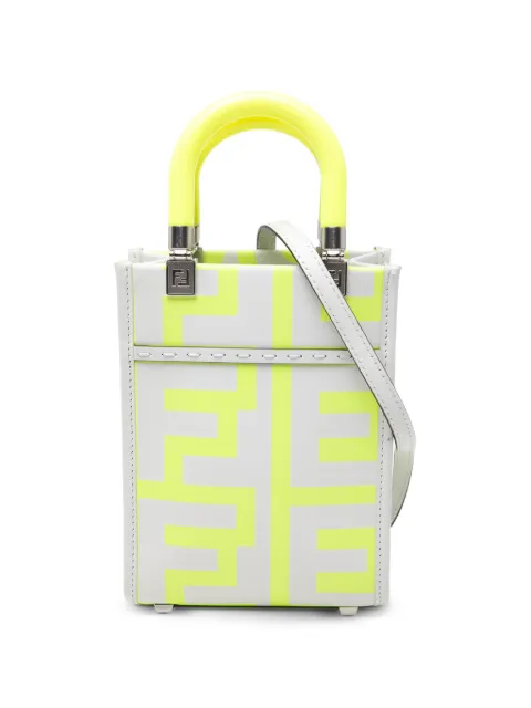Fendi Pre-Owned 2010-2026 Marc Jacobs Mini Leather Sunshine Shopper Tote satchel Yellow ZWX7F041UOBKVUH1