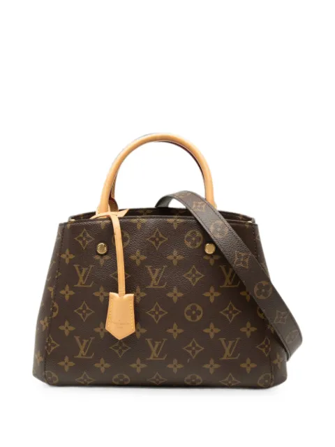 Louis Vuitton Pre-Owned 2016 Monogram Montaigne BB satchel Brown HA4T99SKSGMYQUHY