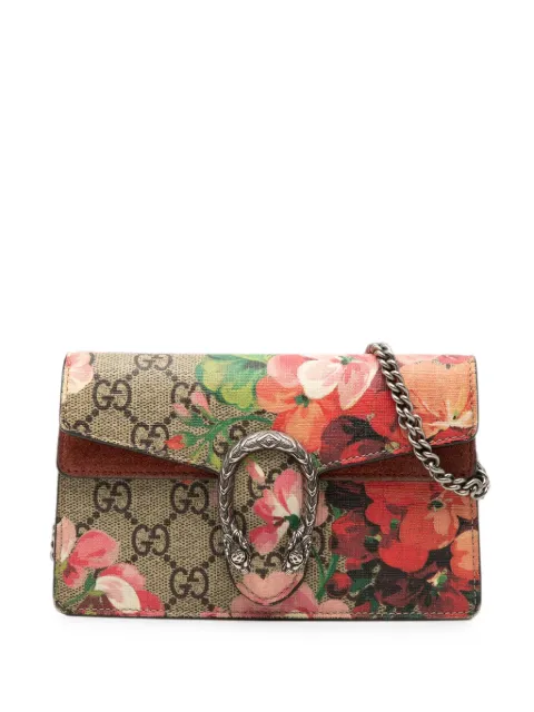 Gucci Pre-Owned 2016-2026 Mini GG Supreme Blooms Dionysus crossbody bag Neutrals D10YF2234NEAMVJ0