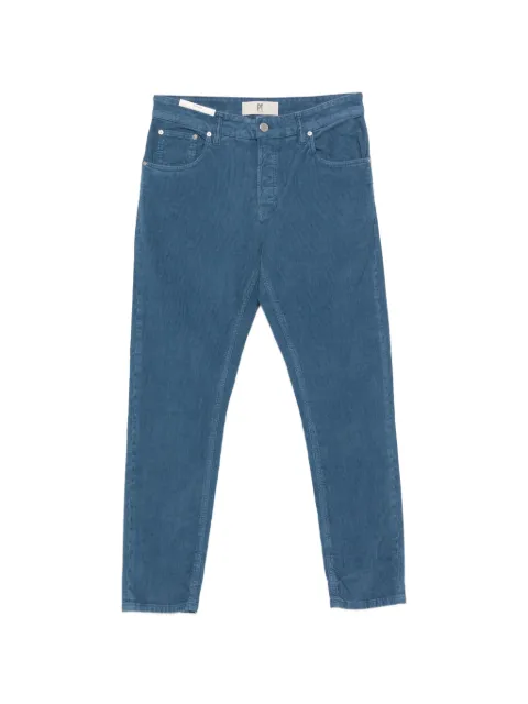 PT Torino corduroy-effect five-pocket trousers Blue C5TP05B0TT33T0