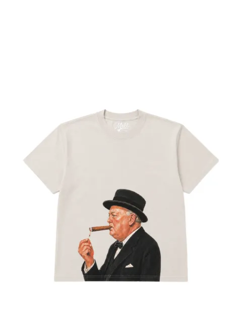 Melt graphic-print T-shirt Neutrals MS5432