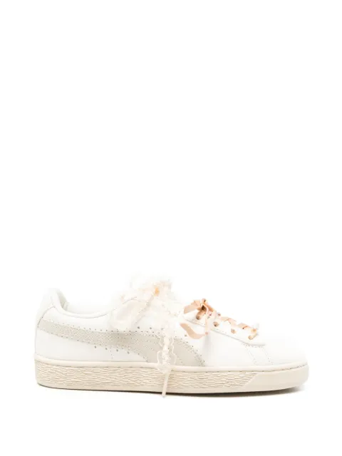 PUMA lace-up leather sneakers Neutrals 408330