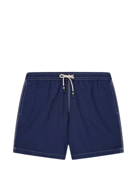 HARTFORD contrast-stitch drawstring swim shorts Blue BF30200