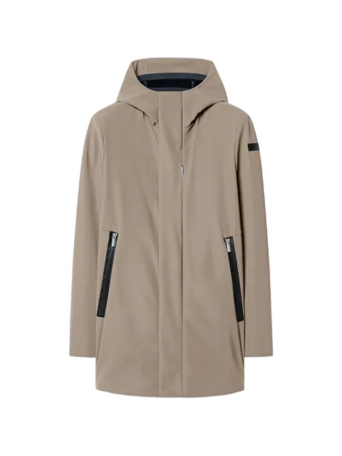 RRD hooded zip-up jacket Neutrals W26045