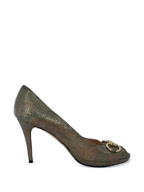 Gucci Pre-Owned New Hollywood Horsebit pumps Grey RFCPUGBSH773998W