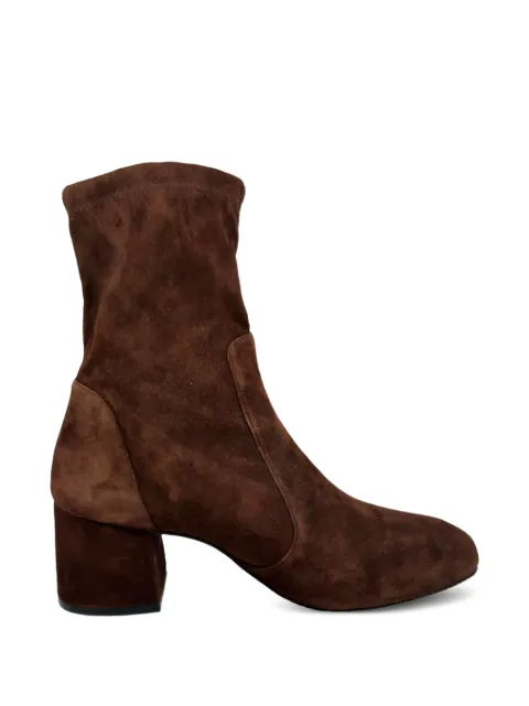 Stuart Weitzman Sleek 60 suede ankle boots Brown RFCPUGBSH762450W