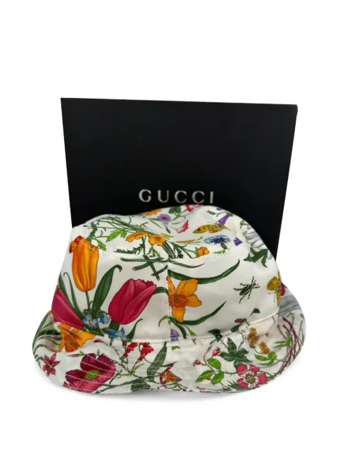 Gucci Pre-Owned 2020s Flora printed bucket hat White RFCPUGBAC766807W