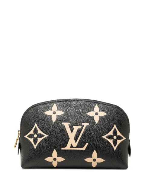 Louis Vuitton Pre-Owned 2010-2026 Bicolor Monogram Empreinte Cosmetic PM pouch Black N78EZCZ7POOQQ255