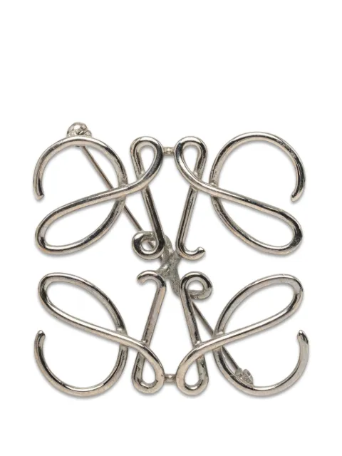 Loewe Pre-Owned 2010-2026 Palladium Plated Anagram Brooch costume brooch Silver EWYGKVNY09GD0SIJ