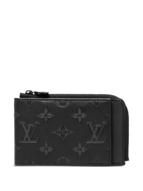 Louis Vuitton Pre-Owned 2021-2022 Monogram Shadow Hybrid Wallet small wallets Black 2J8GPGTY4ZBCQTC7